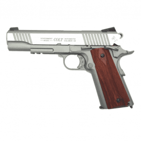 Pistola Cybergun Colt 1911 Rail Gun Co2 Plata 180530 (Sin Descuento)