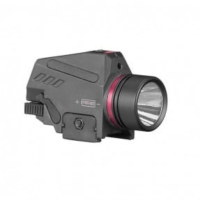 Linterna táctica con laser rojo SD129 (pila CR123 no incluido)